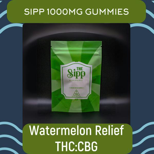 Watermelon Relief THC:CBG | Gummies 1000mg