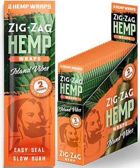 Zig Zag Island Vibes Hemp Wrap 2 pack