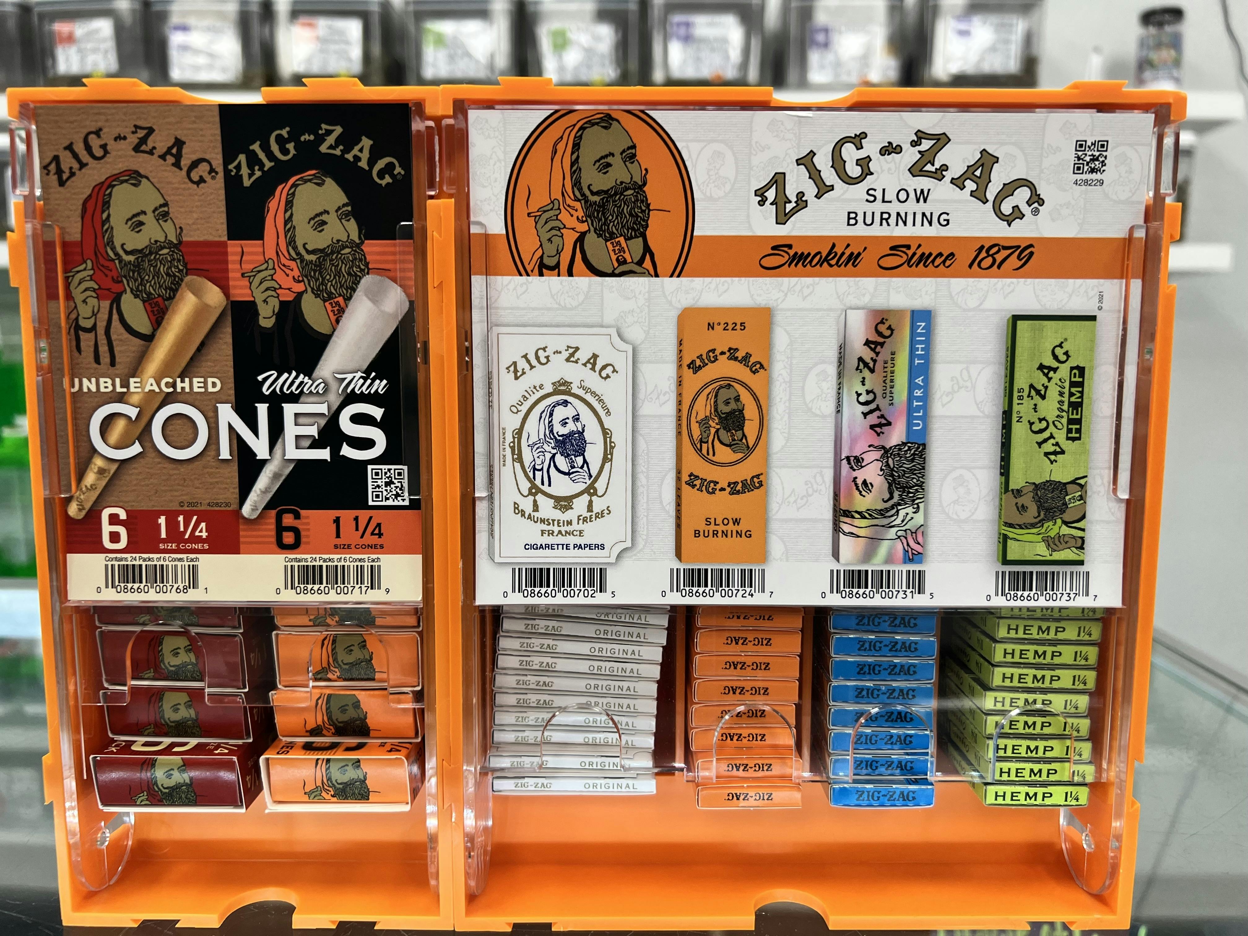 Zig Zag Unbleached Cones Regular 6 Pack