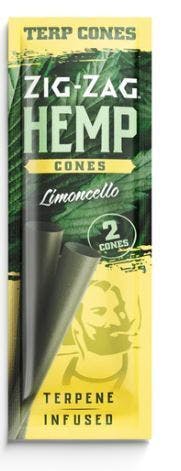 Zig Zag Limoncello Hemp Cones - 2 Cones