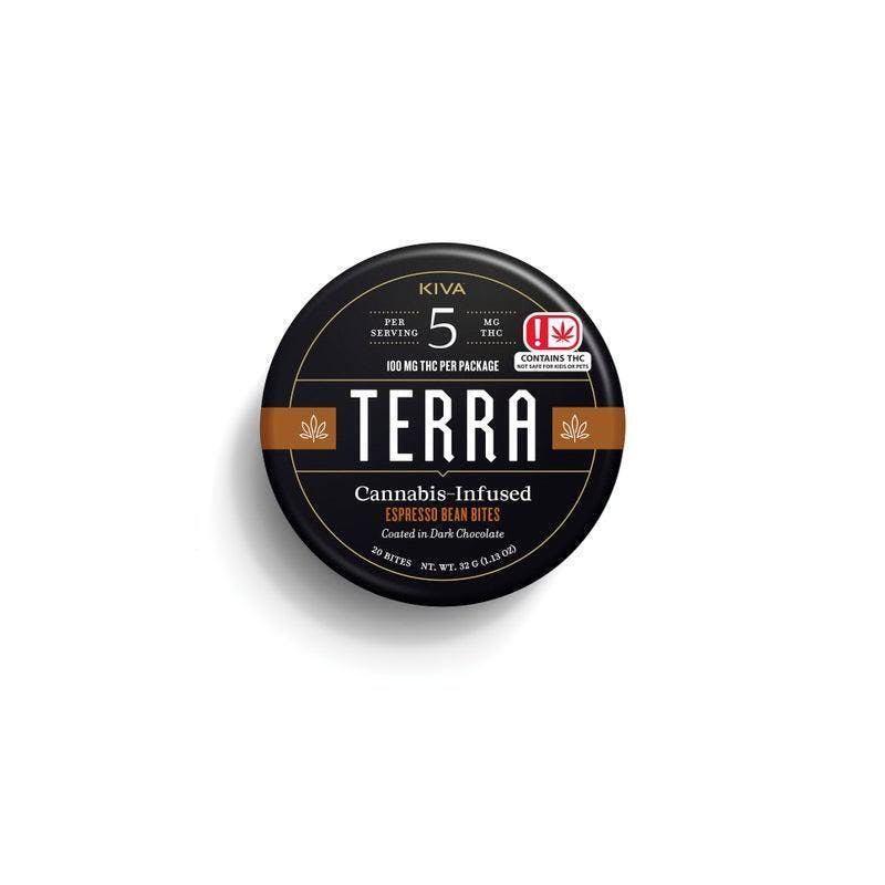 Terra Dark Chocolate Espresso Bean Bites 100mg