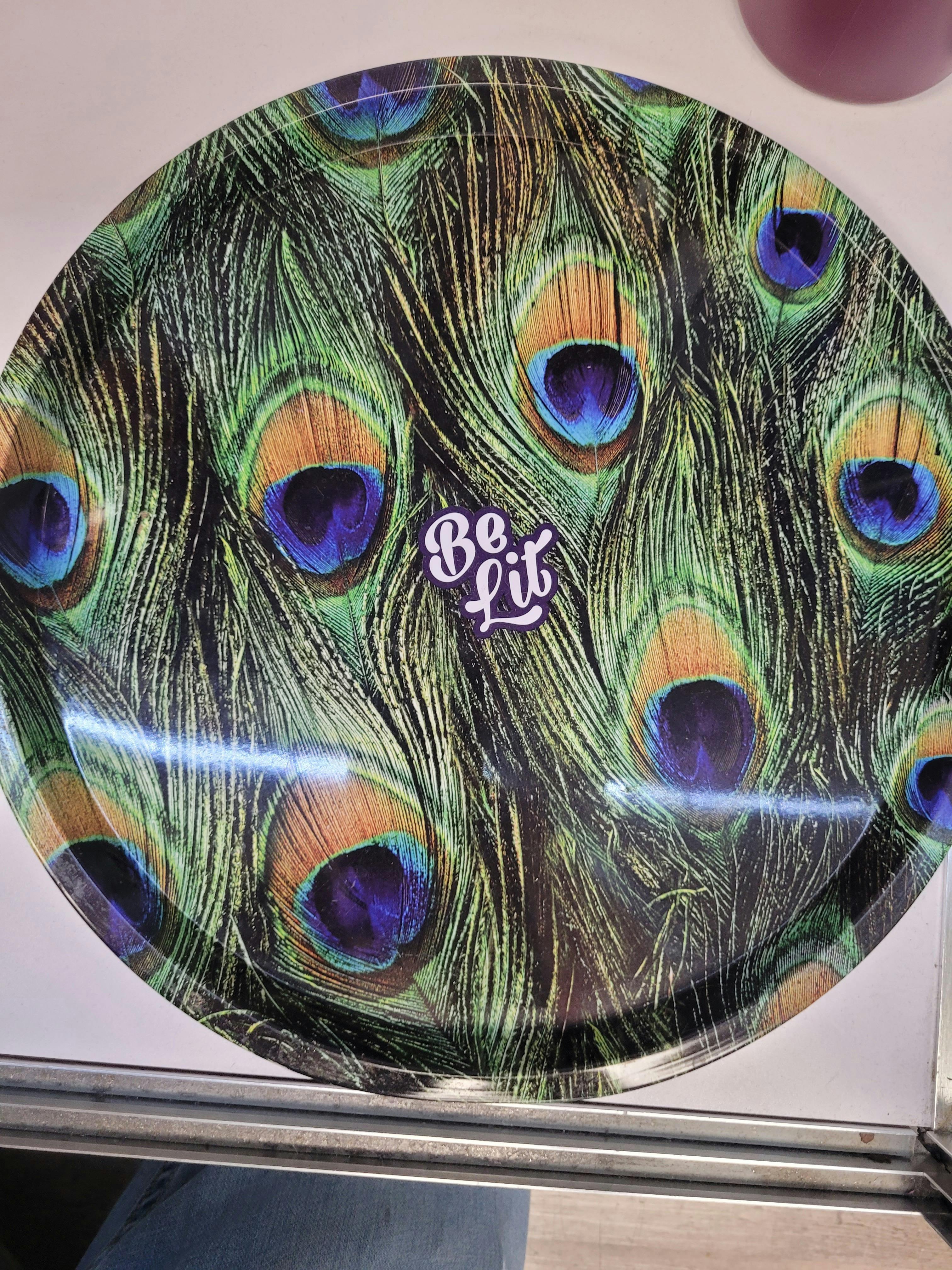 Peacock Round Tray