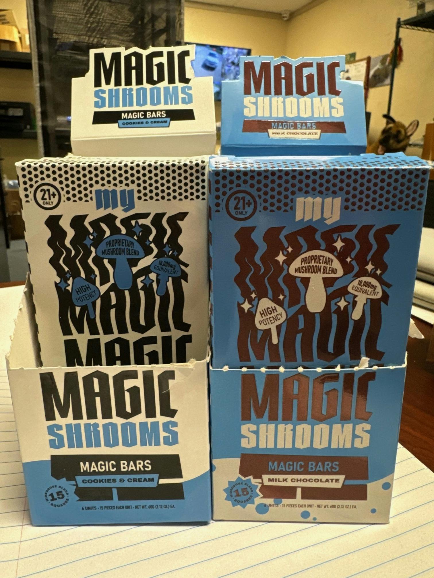 My Magic Shrooms Mushroom Chocolate Bar Cookies and Cream 18,000mg