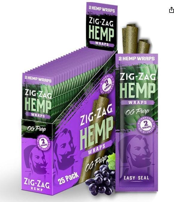 Zig Zag Hemp Wraps OG Purp 2 Pack