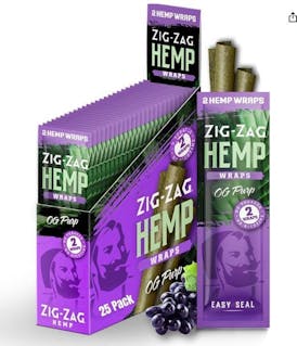 Zig Zag Hemp Wraps OG Purp 2 Pack