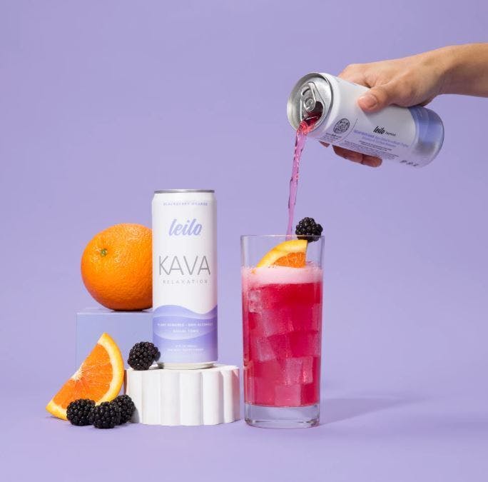 Leilo Kava Blackberry Orange Tonic 12oz