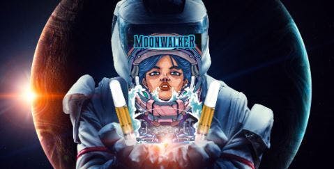 Moonwalker Strawberry Rollup Vape Cart 1 Gram