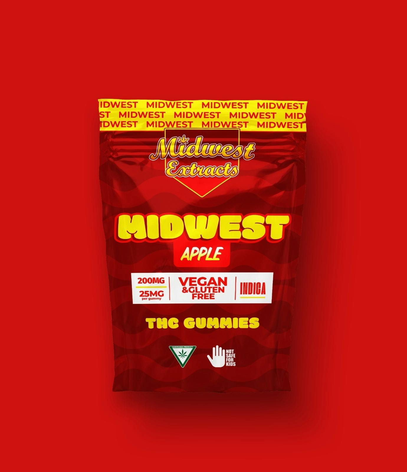 Midwest Extracts - Apple - 200mg Gummies
