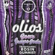 Olio Rosin Gummies Sour Grape Soda (100mg) - REC