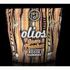 Olio Rosin Gummies Sour Peach (100mg) - REC