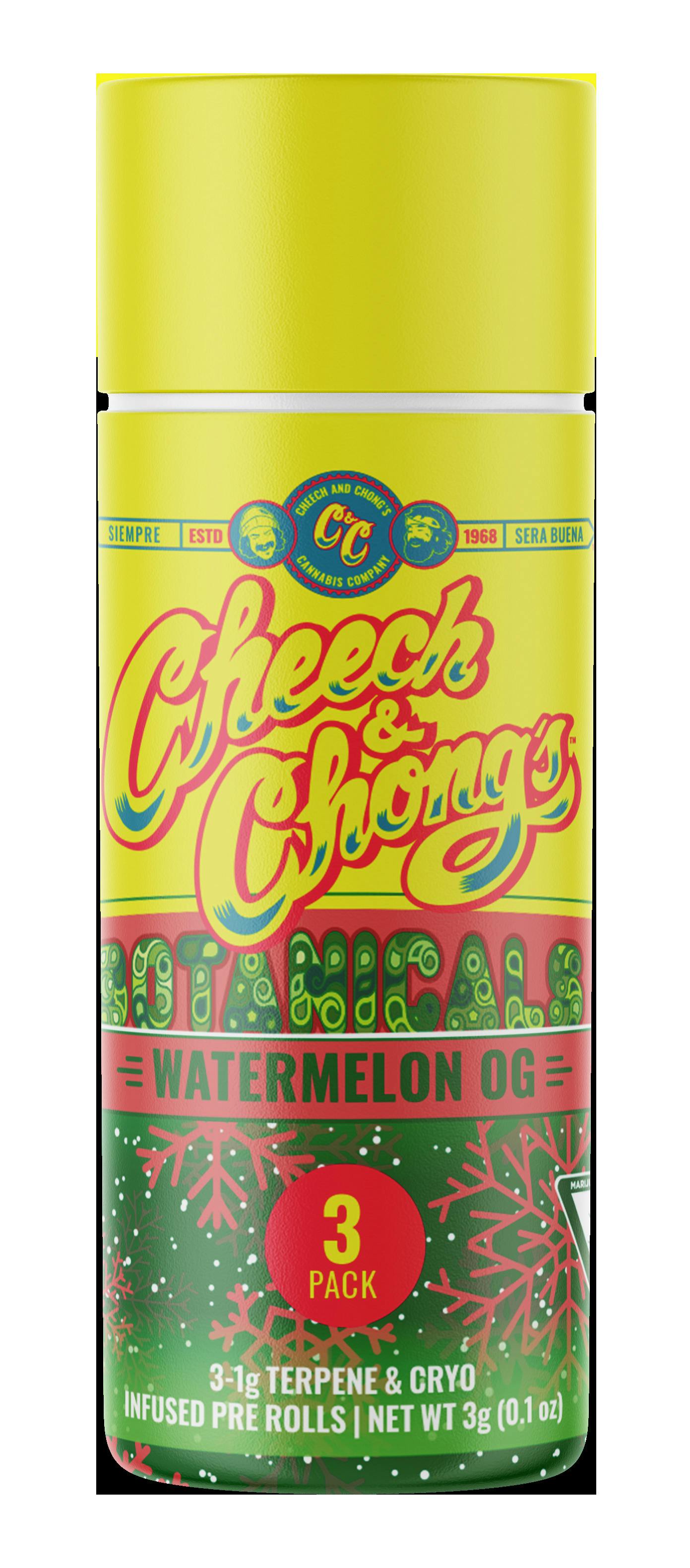 Cheech & Chong | Watermelon OG | 3pk Cryo Infused Pre-Rolls