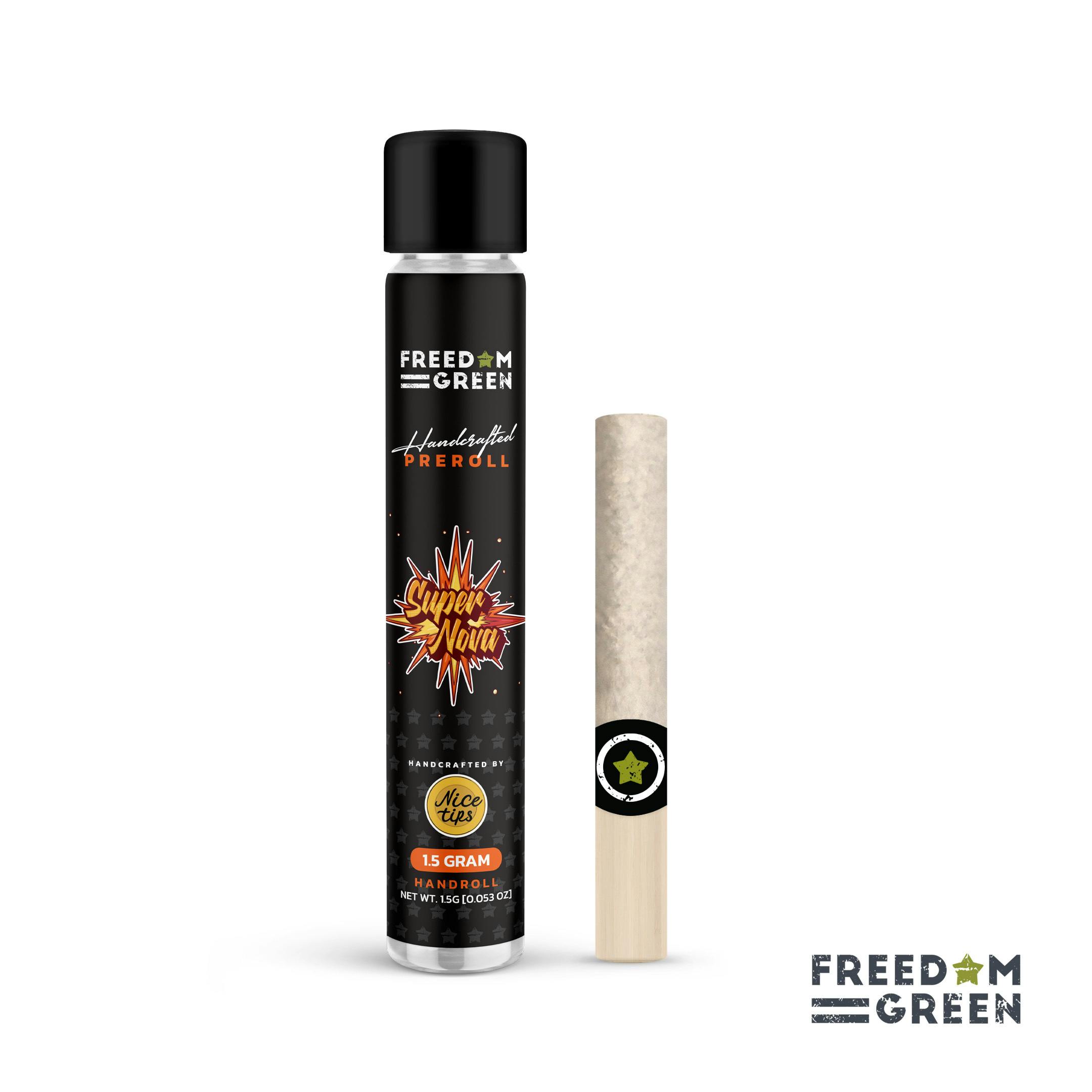 Freedom Green | Super Nova (I) | 1.5g Hand-Rolled Wood Tip Pre-Roll