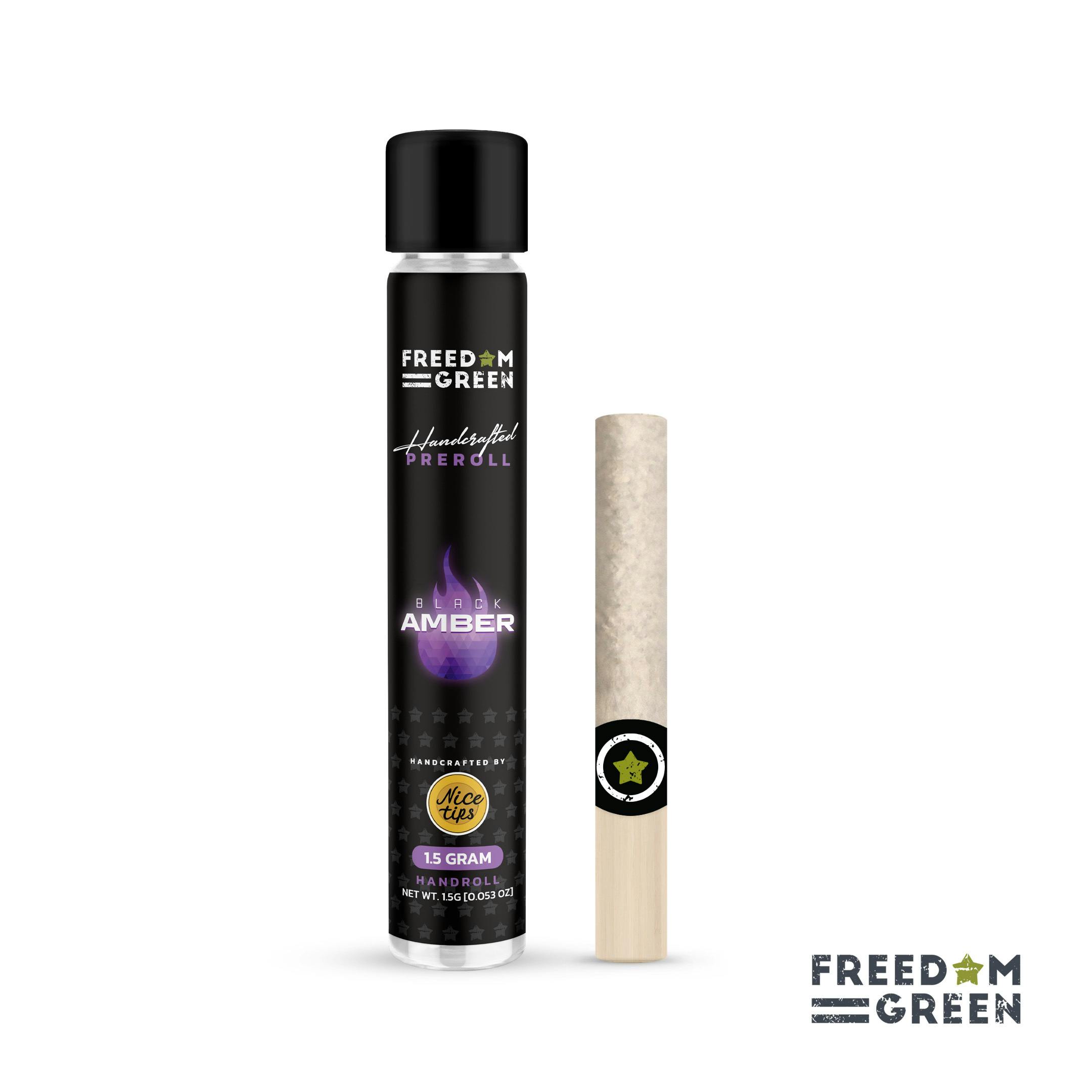 Freedom Green | Black Amber (I) | 1.5g Hand-Rolled Wood Tip Pre-Roll