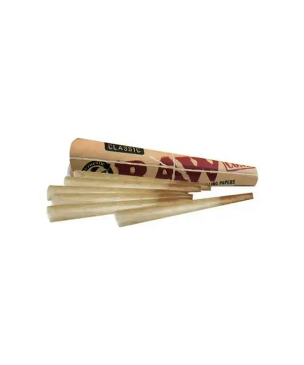 RAW Organic Pre Rolled Cones 6 Pack 1 1/4