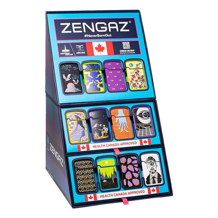 Zengaz Royal Series 8 Jet Rubberized Cube Lighters