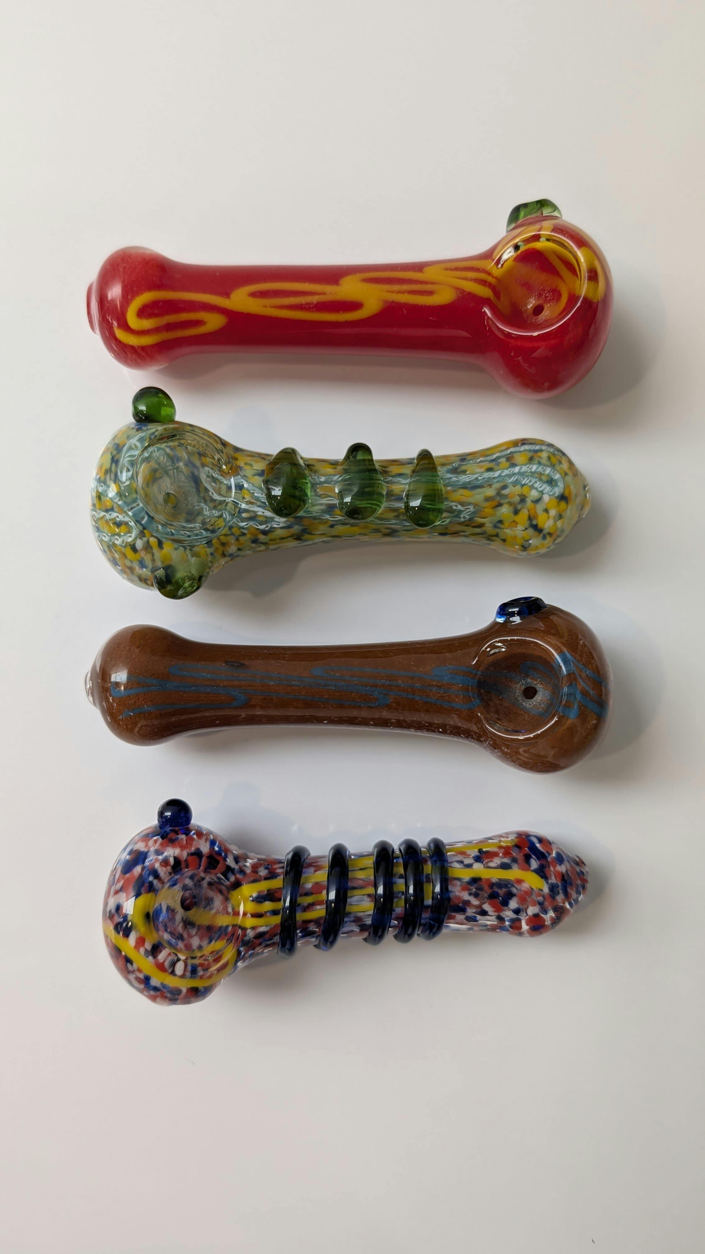 4 Inch Double Glass Pipe