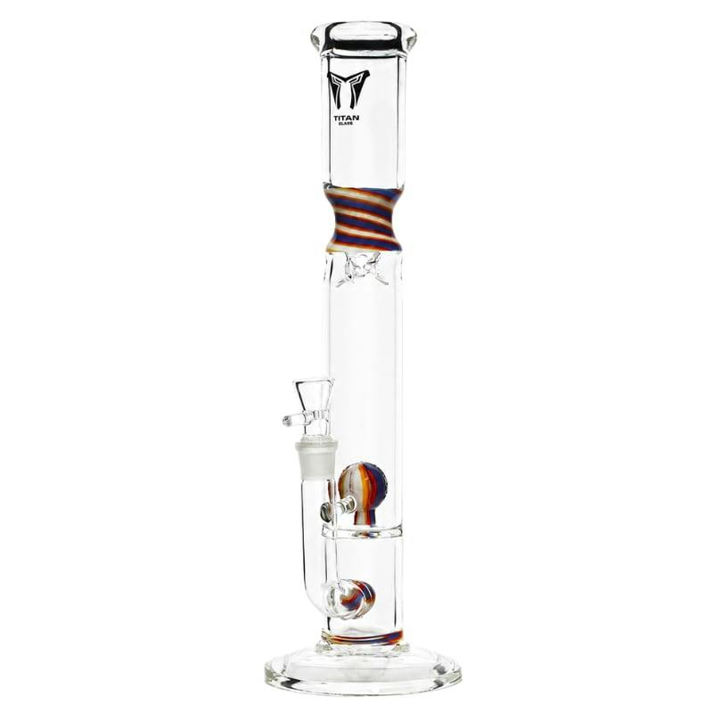 18" Titan Glass Candy Twist Straight Shooter