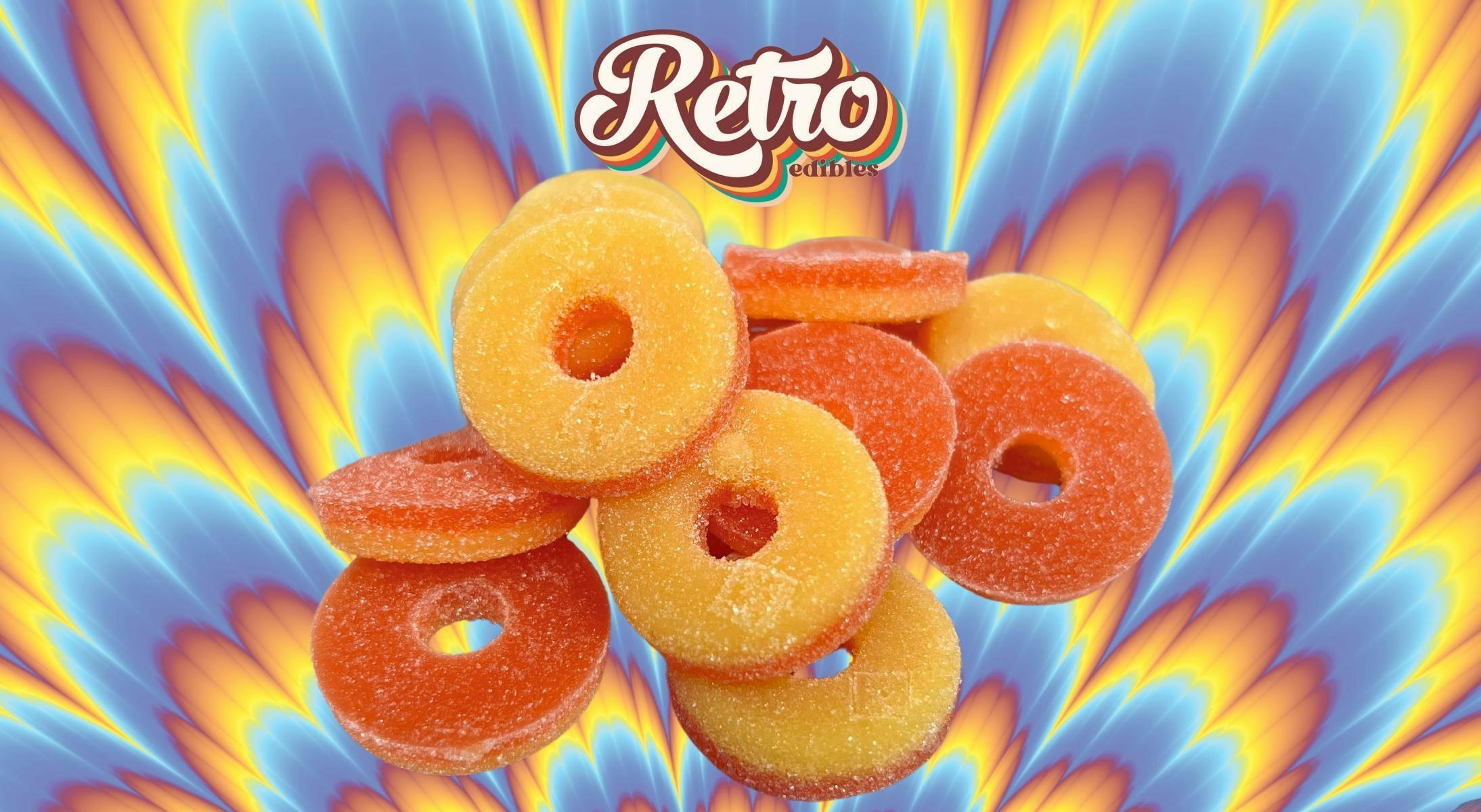 Retro Peach Rings - Fast Acting - 4000mg