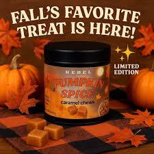 Rebel Pumpkin Spice Caramels 100mg