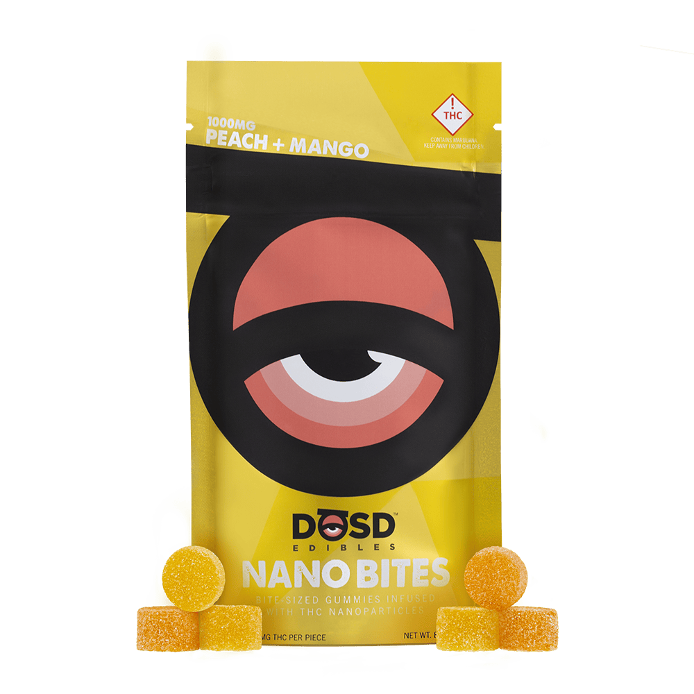 Dosd Nano Bites Peach Mango THC 1000MG