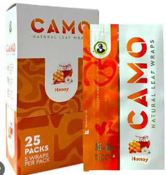 Camo | 5 Pack Leaf Wraps | Honey