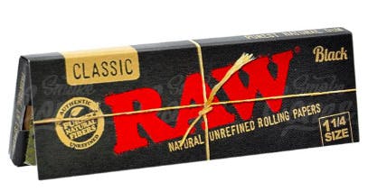 RAW | PAPERS | Classic Black | 1 1/4