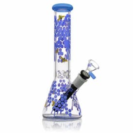 aLeaf | Honeycomb 16" 9mm Beaker | Blue