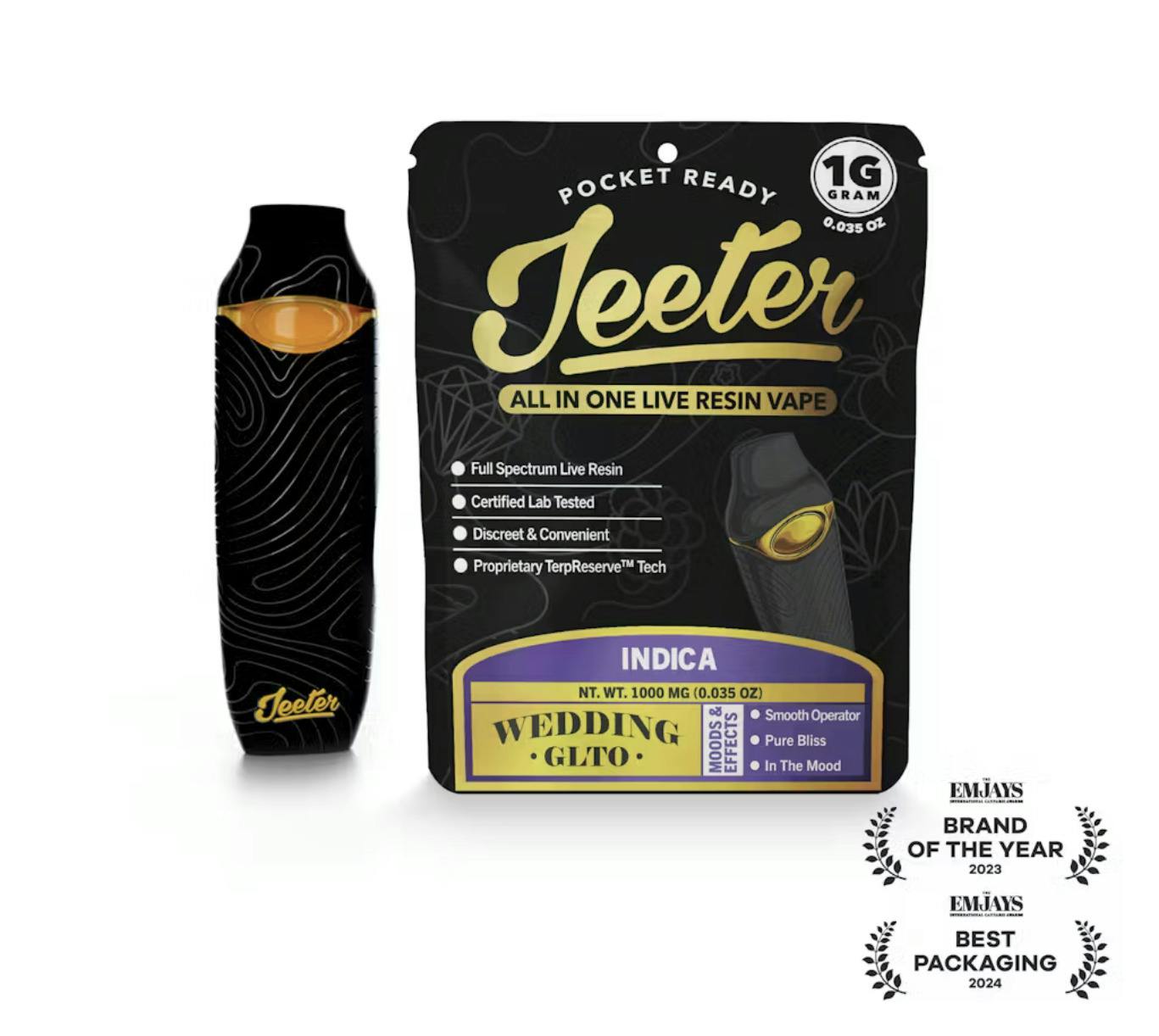 Jeeter - 1g Live Resin AIO - Wedding Gelato (I) cannabis product