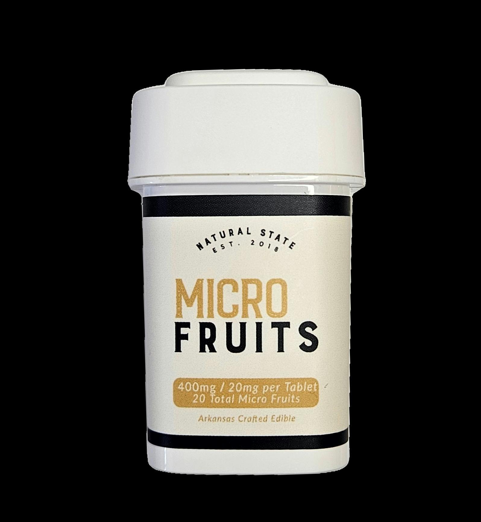 NSM: Tablets | Micro Fruits | Green Apple | 400mg | 20pk