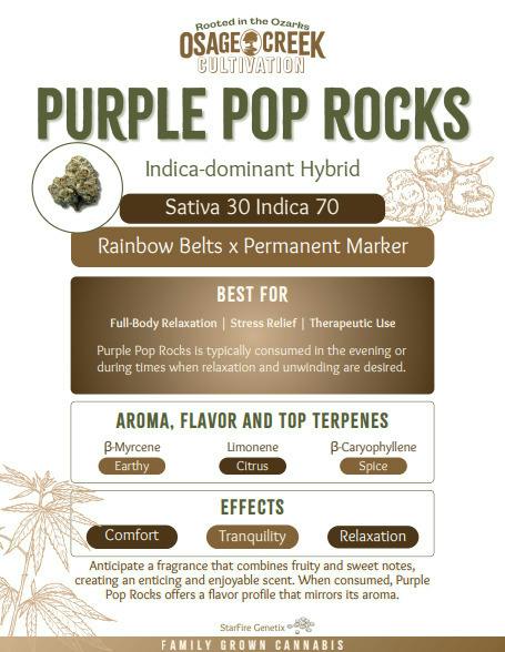Osage: Flower | Purple Pop Rocks | 3.5g