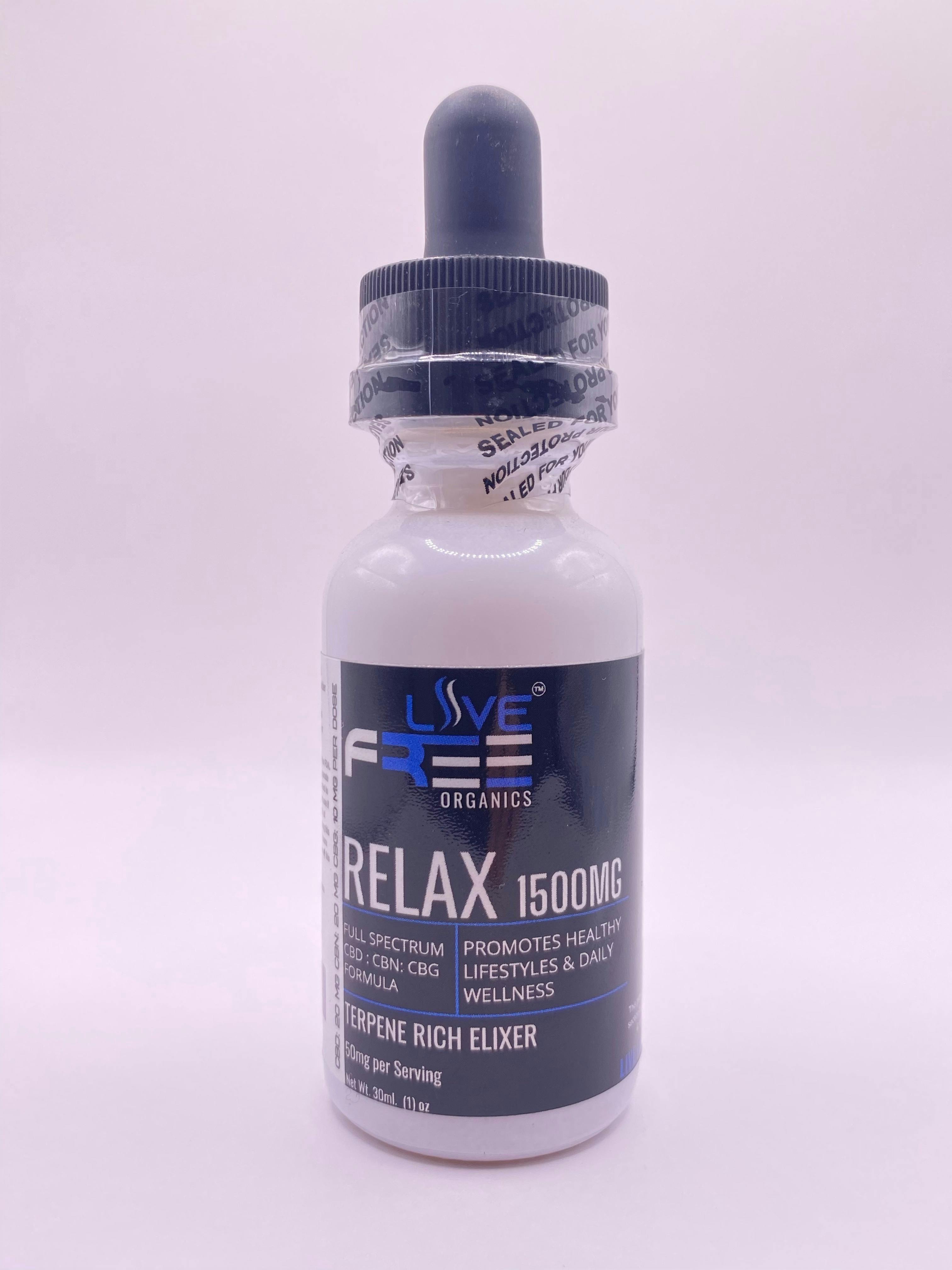 Live Free - Relax Tincture - 1500mg