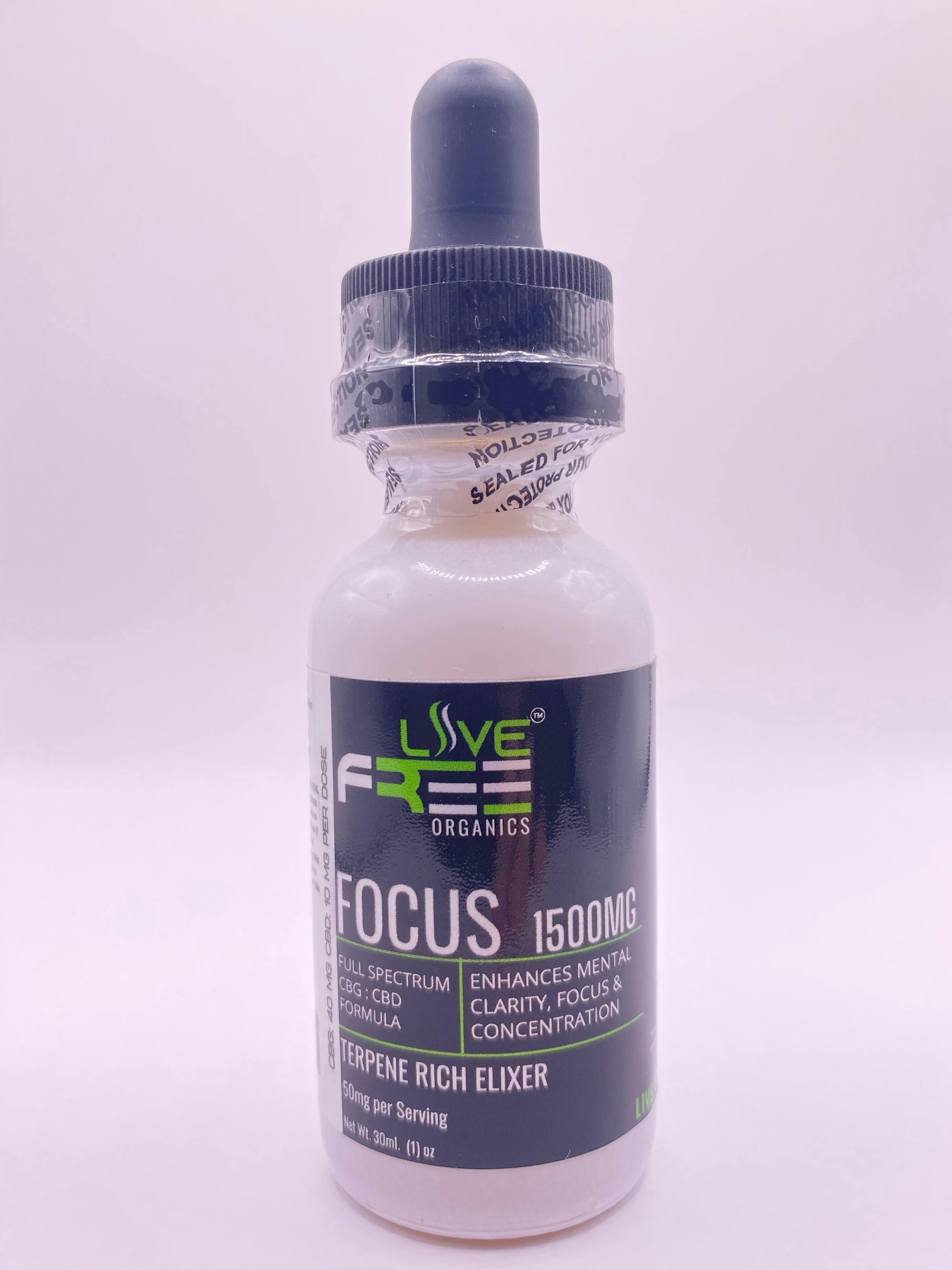 Live Free - Focus Tincture - 1500 mg