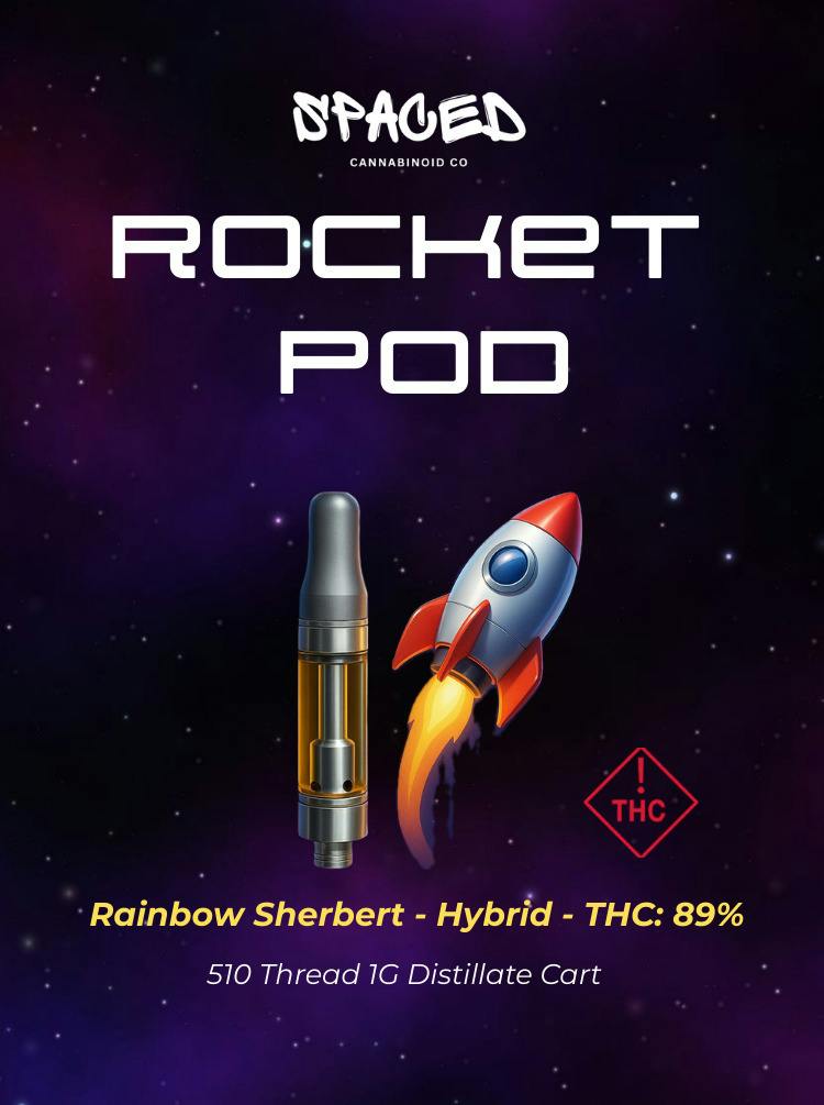 (Rainbow Sherbet) 1g Rocket Pod Cartridge