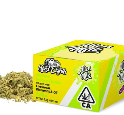 Hard Eighth Alien: Hard Eighth Alien Milk Infused Flower 3.5g - 3.5 g
