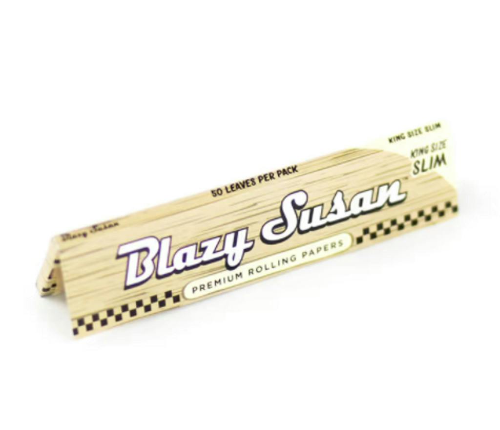 Blazy Susan - King Size Slim Papers - Unbleached - 50 Ct