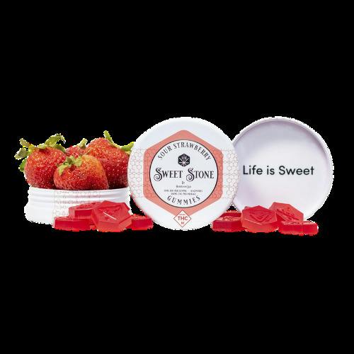 Sour Strawberry (Sativa) Gummies 10pk