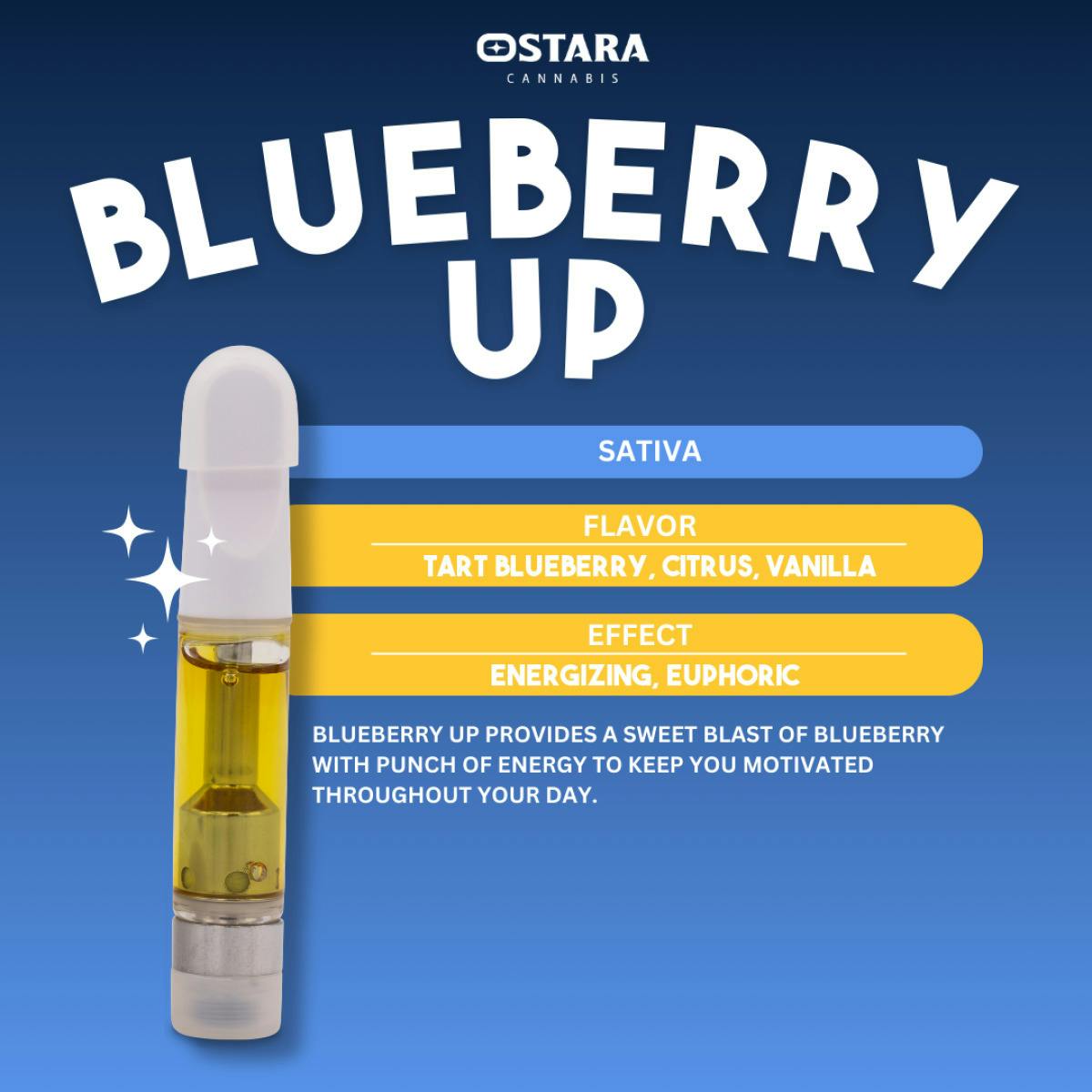 Blueberry Up (Sativa) Distillate Cart