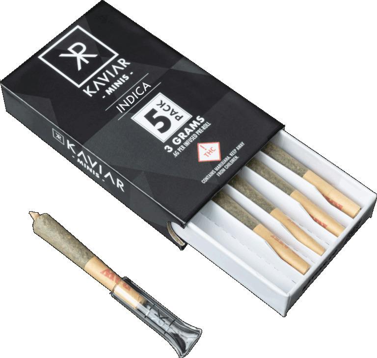 Kaviar Mini's (Indica) Infused Preroll 5pk