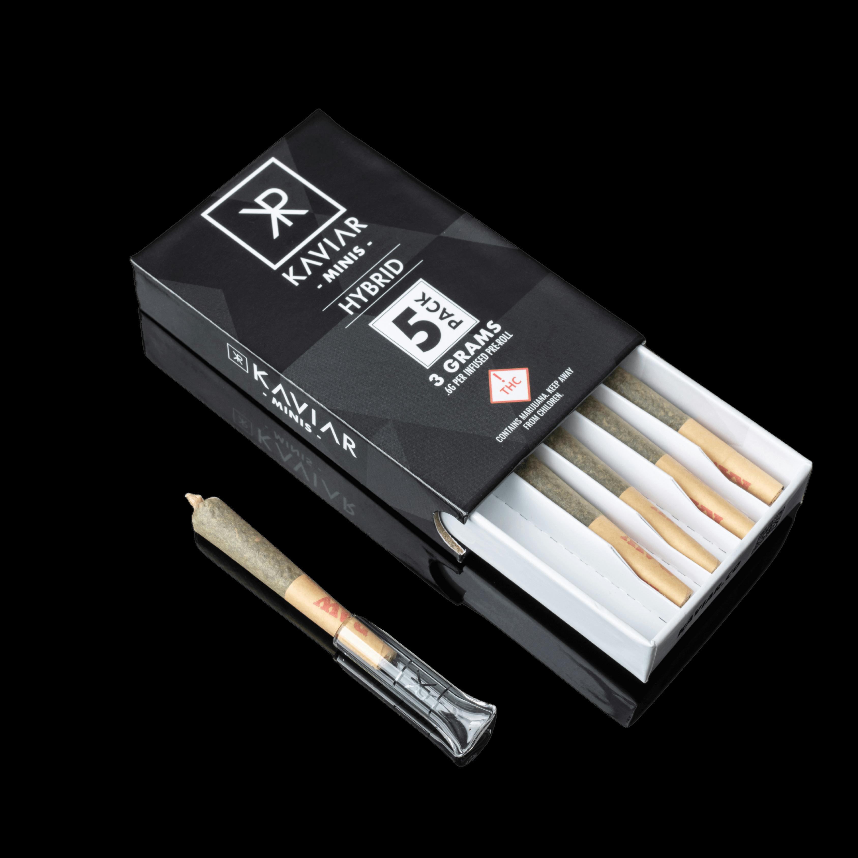 Kaviar Mini's (Hybrid) Infused Preroll 5pk