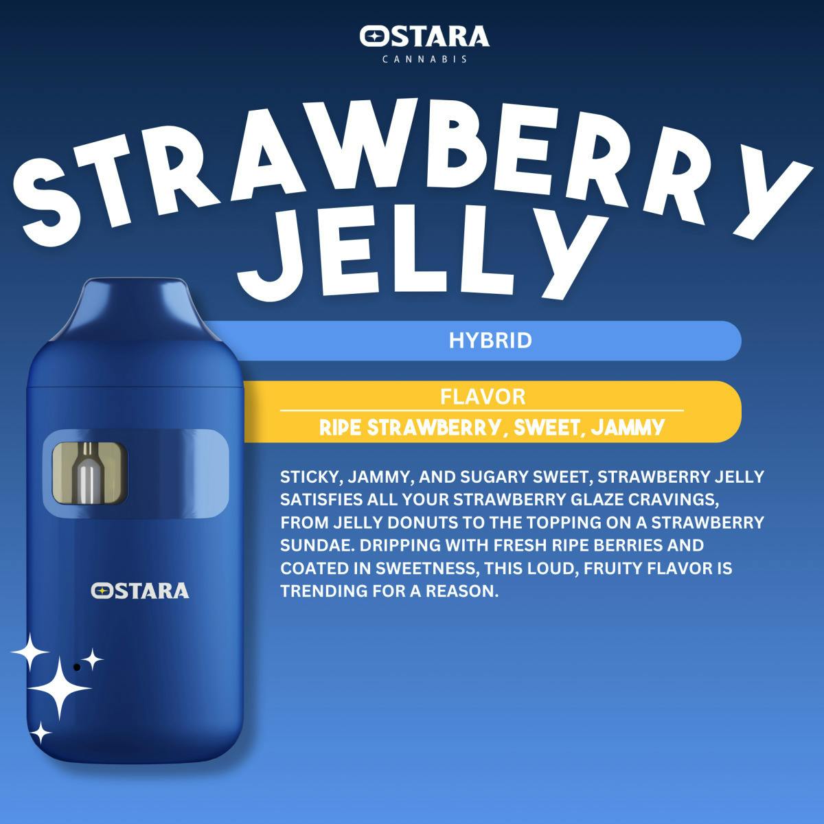 Strawberry Jelly (Hybrid) Disposable Cart