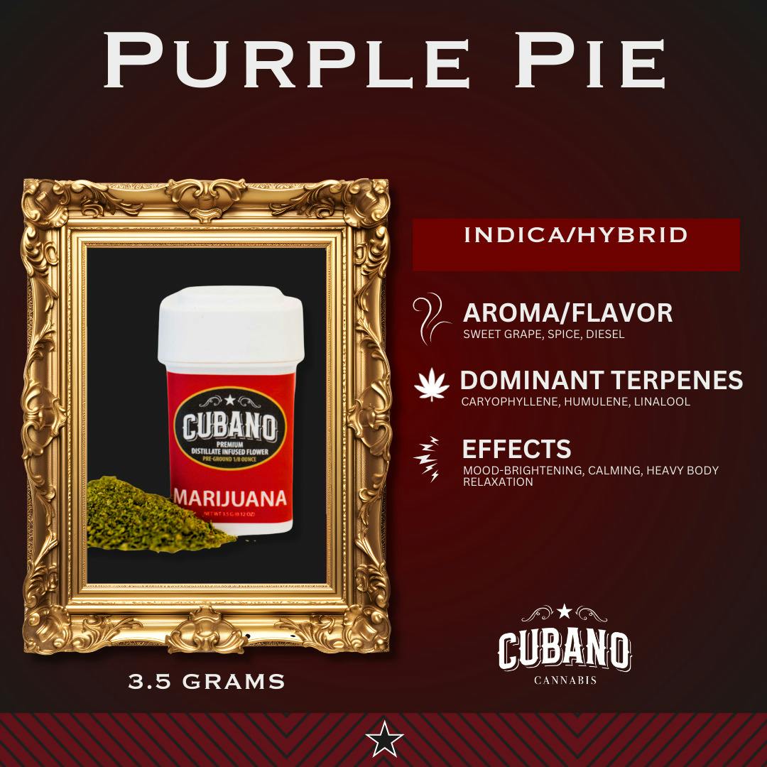 Purple Pie (I-Hybrid) (Shake) Distillate Infused