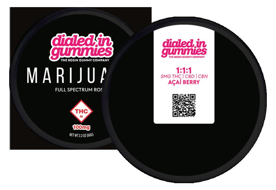 Açaí Berry (Indica) 1:1:1 THC:CBD:CBN Rosin Gummies 20pk