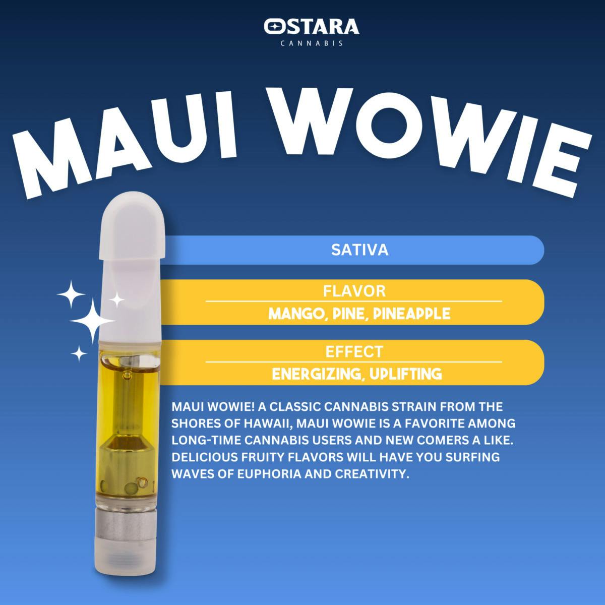 Maui Wowie (Sativa) Distillate Cart