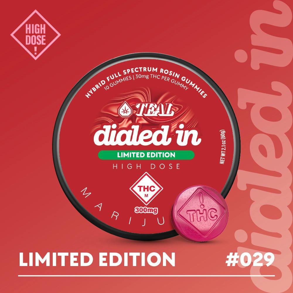 High Dose LTO Melted Strawberries (Hybrid) Rosin Gummies 10pk