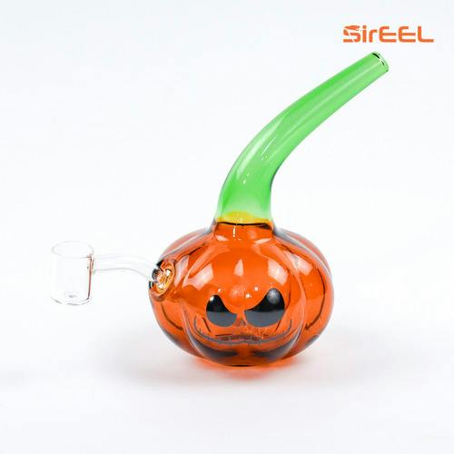 SirEEL - Jack-O-Dabber Pumpkin Rig With Banger - Ember/Green Color