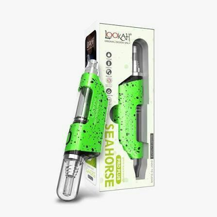 Lookah - Seahorse Pro Plus Electric Nectar Collector - Green/Black Splatter