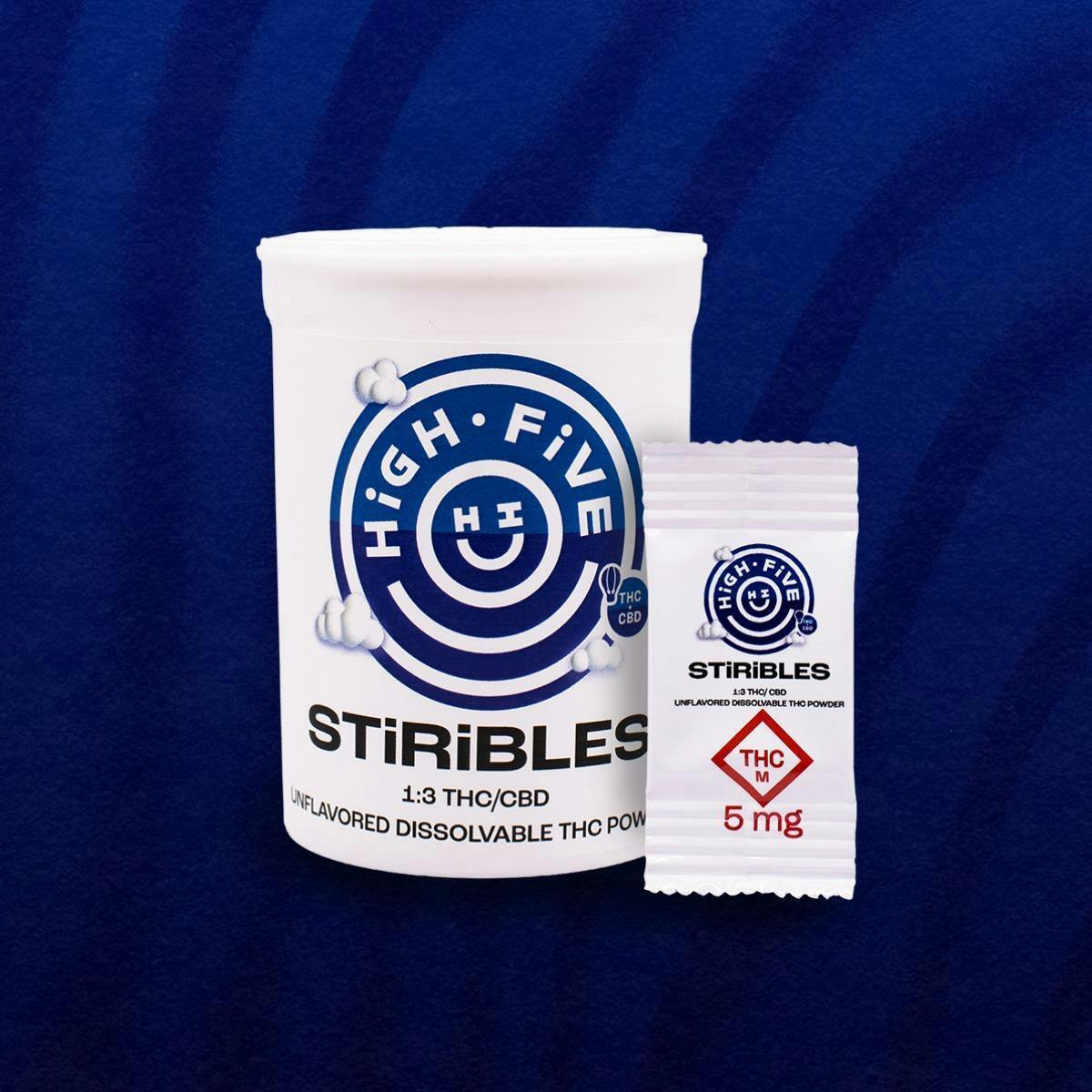 1:3 THC:CBB STiRiBLES (Hybrid) Dissolvable THC Powder 20pk
