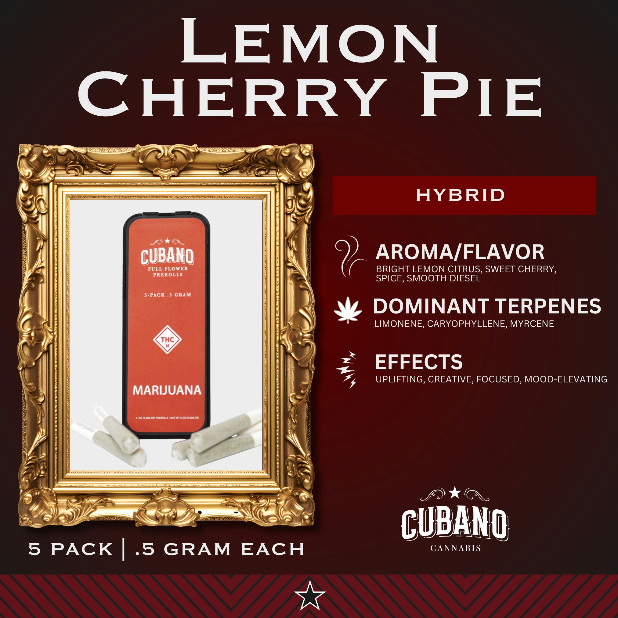 Lemon Cherry Pie (Hybrid) Preroll 5pk