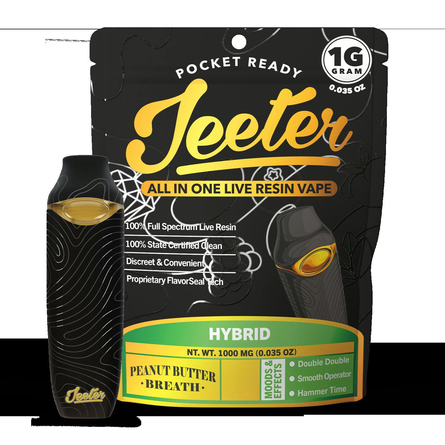 JEETER | NITE CAP | LIVE RESIN | DISPOSABLE | 1G