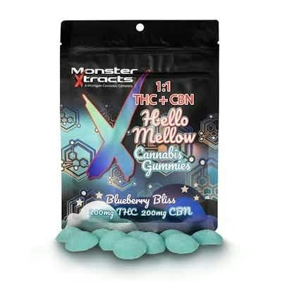 MONSTER X | BLUEBERRY BLISS | CBN-THC-GUMMIES | 200MG